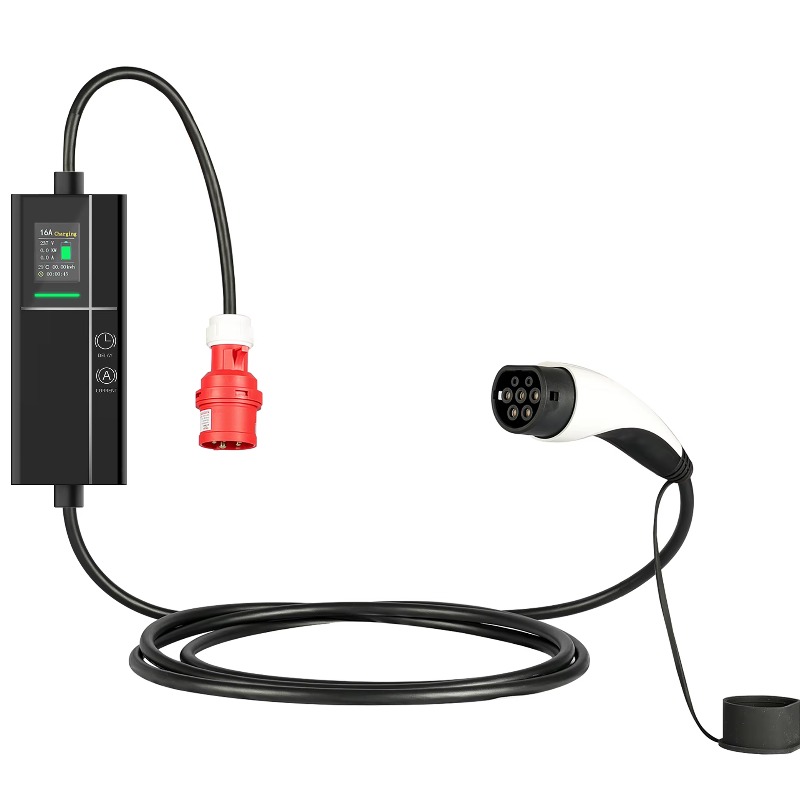 Type 2 Portable Ev Charger 11Kw Cee - 32A 3-фазное регулируемое портативное зарядное устройство